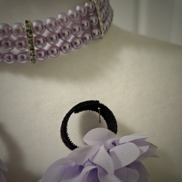 Lavender and silver dog tutu - Picture 7 of 8